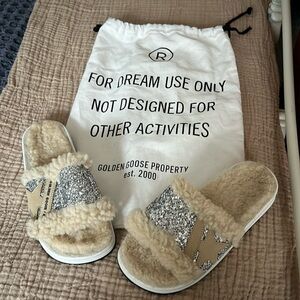 Golden Goose size 36 slippers, worn once